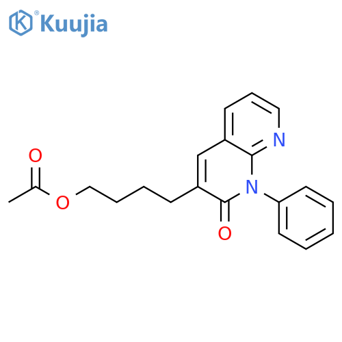 1,8-Naphthyridin-2(1H)-one,3-[4-(acetyloxy)butyl]-1-phenyl- structure