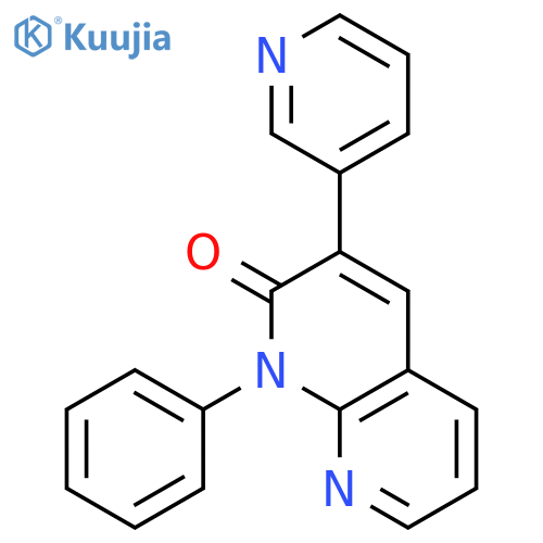 1,8-Naphthyridin-2(1H)-one, 1-phenyl-3-(3-pyridinyl)- structure