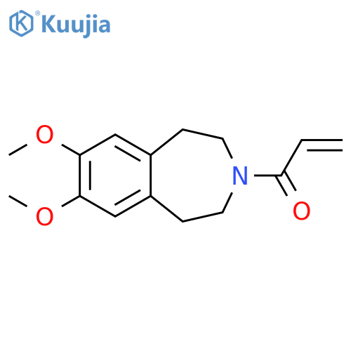 1-(1,2,4,5-Tetrahydro-7,8-dimethoxy-3H-3-benzazepin-3-yl)-2-propen-1-one structure