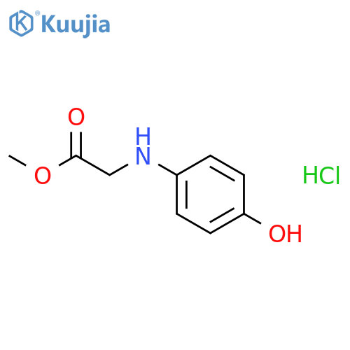 Methyl 2-((4-hydroxyphenyl)amino)acetate hydrochloride structure