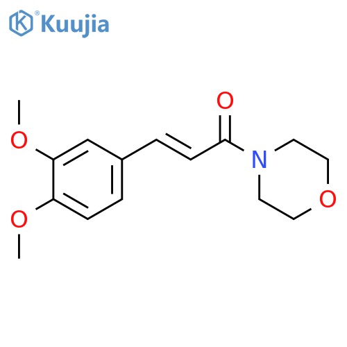 Morpholine, 4-[3-(3,4-dimethoxyphenyl)-1-oxo-2-propenyl]- structure