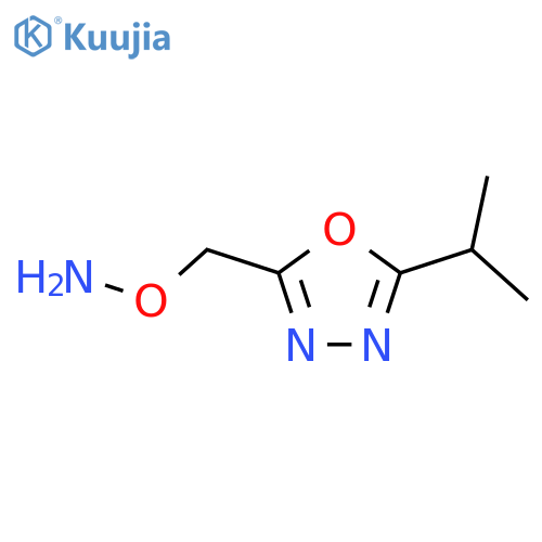 1,3,4-Oxadiazole,2-[(aminooxy)methyl]-5-(1-methylethyl)- structure