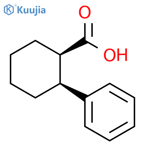 rac-(1R,2S)-2-phenylcyclohexane-1-carboxylic acid structure