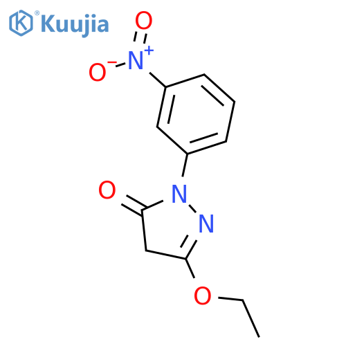 3H-Pyrazol-3-one, 5-ethoxy-2,4-dihydro-2-(3-nitrophenyl)- structure