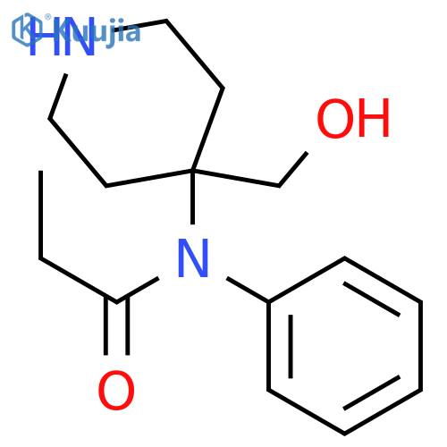 Propanamide,N-[4-(hydroxymethyl)-4-piperidinyl]-N-phenyl- structure