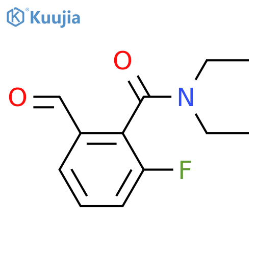 Benzamide, N,N-diethyl-2-fluoro-6-formyl- structure