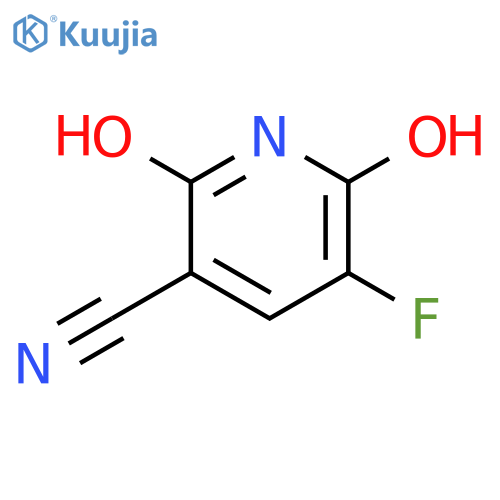 3-Cyano-2,6-dihydroxy-5-fluoropyridine structure