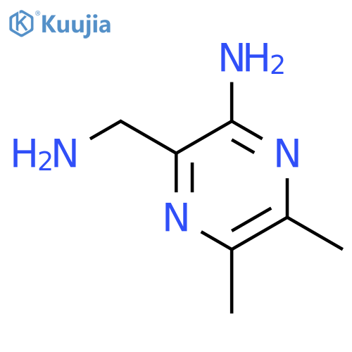 2-Pyrazinemethanamine,3-amino-5,6-dimethyl- structure