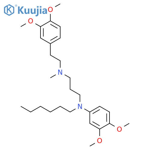 1,3-Propanediamine, N-(3,4-dimethoxyphenyl)-N'-[2-(3,4-dimethoxyphenyl)ethyl]-N-hexyl-N'- methyl- structure