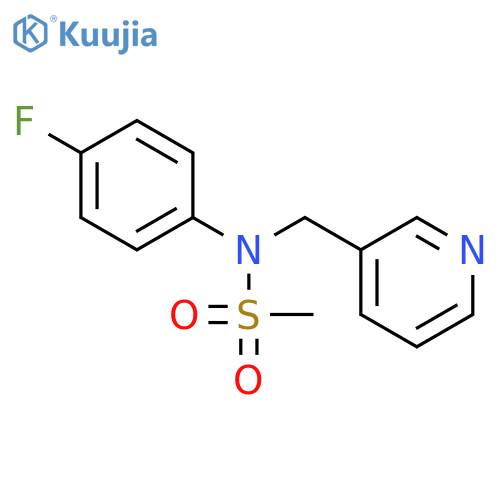 Methanesulfonamide, N-(4-fluorophenyl)-N-(3-pyridinylmethyl)- structure
