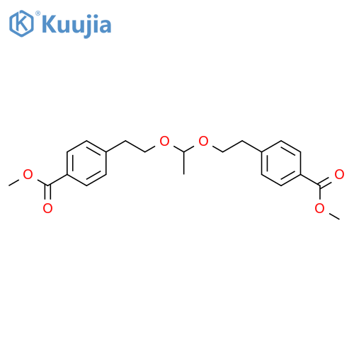 Benzoic acid, 4,4'-[ethylidenebis(oxy-2,1-ethanediyl)]bis-, dimethyl ester structure