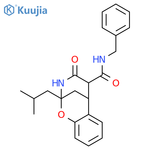 2,6-Methano-2H-1,3-benzoxazocine-5-carboxamide, 3,4,5,6-tetrahydro-2-(2-methylpropyl)-4-oxo-N-(phenylmethyl)- structure