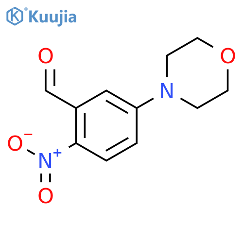 Benzaldehyde, 5-(4-morpholinyl)-2-nitro- structure