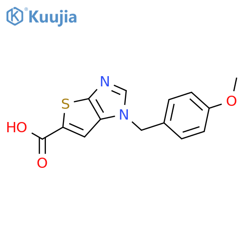 1H-Thieno[2,3-d]imidazole-5-carboxylic acid, 1-[(4-methoxyphenyl)methyl]- structure