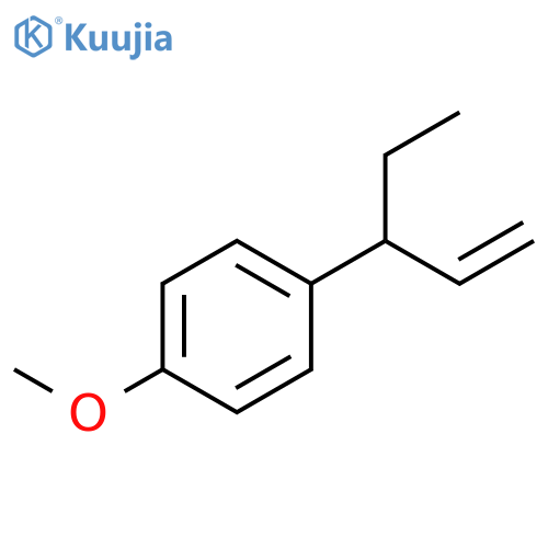 Benzene, 1-(1-ethyl-2-propenyl)-4-methoxy- structure
