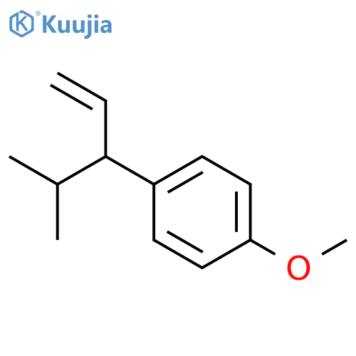 Benzene, 1-methoxy-4-[1-(1-methylethyl)-2-propenyl]- structure