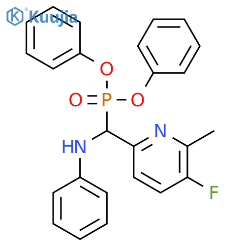 Diphenyl ((5-fluoro-6-methylpyridin-2-yl)(phenylamino)methyl)phosphonate structure