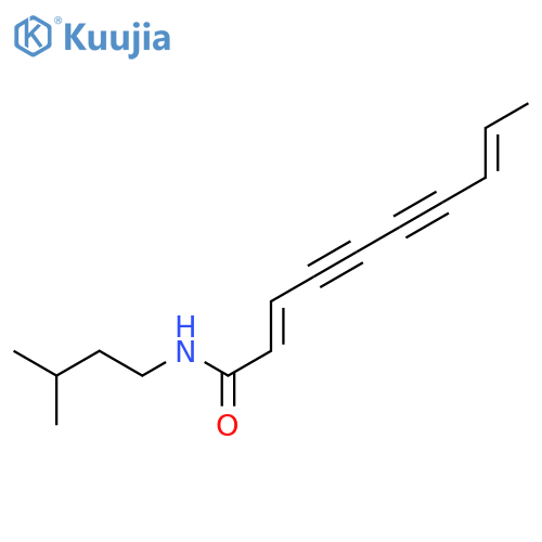 2,8-Decadiene-4,6-diynoic acid-3-Methylbutylamide structure