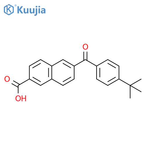 2-Naphthalenecarboxylic acid, 6-[4-(1,1-dimethylethyl)benzoyl]- structure