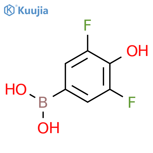 3,5-Difluoro-4-hydroxyphenylboronic Acid structure