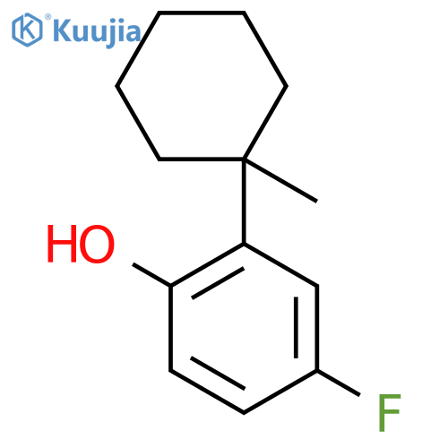 4-Fluoro-2-(1-methylcyclohexyl)phenol structure