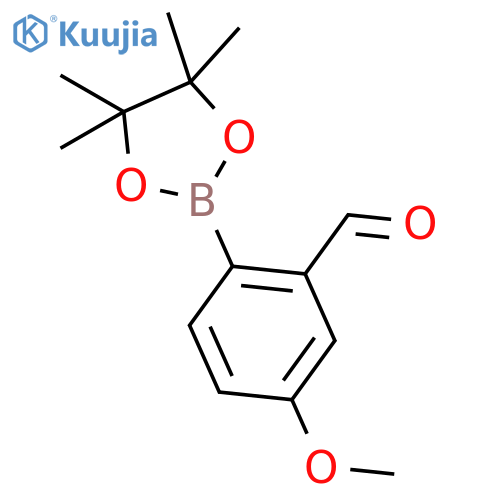 5-Methoxy-2-(4,4,5,5-tetramethyl-1,3,2-dioxaborolan-2-yl)benzaldehyde structure