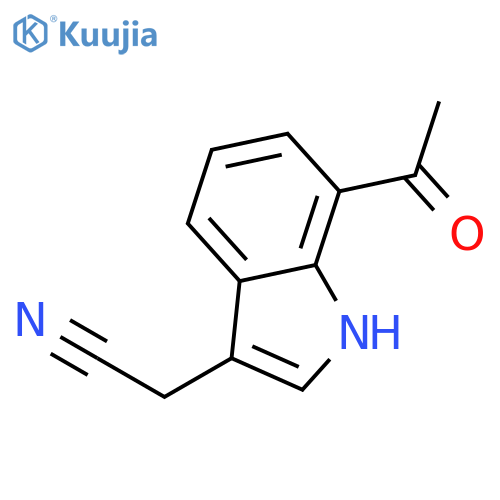 7-acetyl-1H-Indole-3-acetonitrile structure