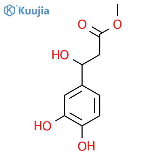 methyl 3-(3,4-dihydroxyphenyl)-3-hydroxypropanoate structure