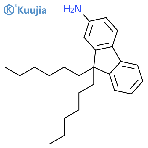9,9-Dihexyl-9H-fluoren-2-amine structure