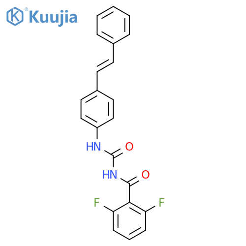 Benzamide,2,6-difluoro-N-[[[4-(2-phenylethenyl)phenyl]amino]carbonyl]-, (E)- (9CI) structure