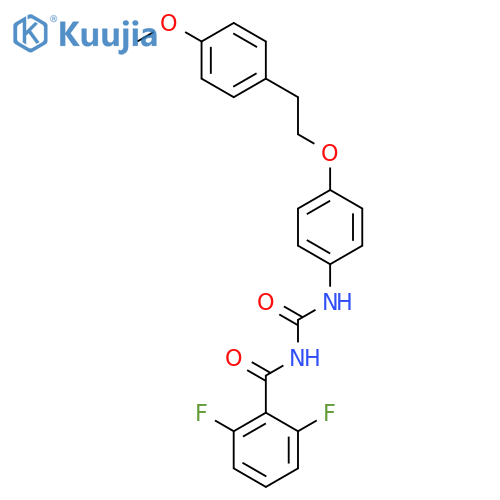 Benzamide,2,6-difluoro-N-[[[4-[2-(4-methoxyphenyl)ethoxy]phenyl]amino]carbonyl]- structure