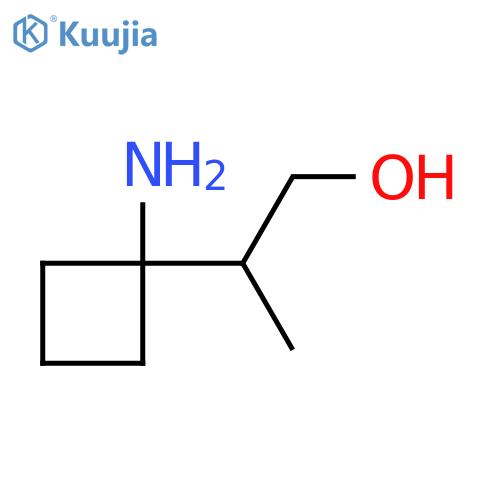1-Amino-1-(1-hydroxypropan-2-yl)cyclobutane structure