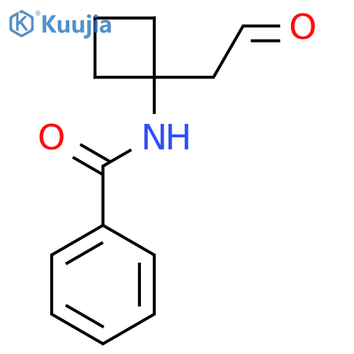 2-(1-(Benzoylamino)cyclobutyl)acetaldehyde structure