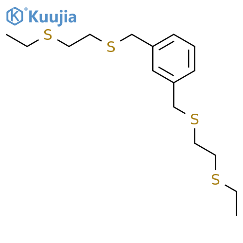 1,3-bis(2-ethylsulfanylethylsulfanylmethyl)benzene structure