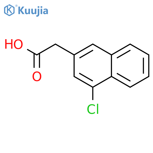 2-Naphthaleneacetic acid, 4-chloro- structure