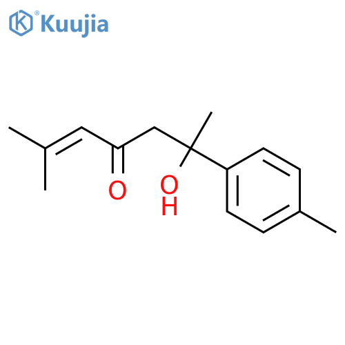 6-hydroxy-2-methyl-6-p-tolylhept-2-en-4-one structure