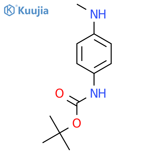 tert-Butyl (4-(methylamino)phenyl)carbamate structure