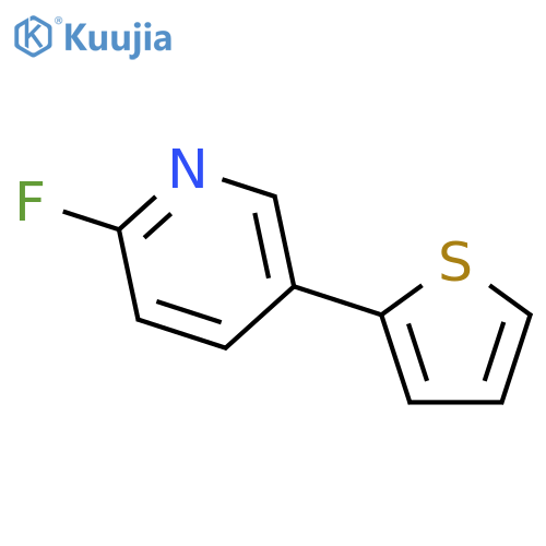 2-Fluoro-5-(thiophen-2-yl)pyridine structure
