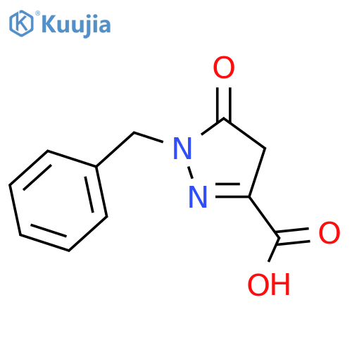 1-Benzyl-5-oxo-4,5-dihydro-1H-pyrazole-3-carboxylic acid structure