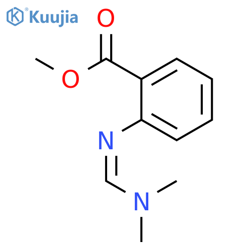 Benzoic acid,2-[[(dimethylamino)methylene]amino]-, methyl ester structure