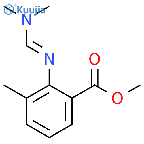 Benzoic acid, 2-[[(dimethylamino)methylene]amino]-3-methyl-, methyl ester structure