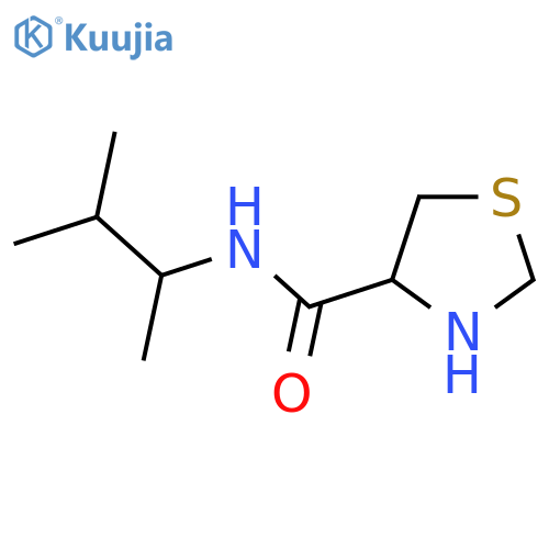 N-(3-methylbutan-2-yl)-1,3-thiazolidine-4-carboxamide structure