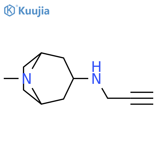 8-methyl-N-(prop-2-yn-1-yl)-8-azabicyclo3.2.1octan-3-amine structure