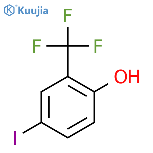 Phenol, 4-iodo-2-(trifluoromethyl)- structure