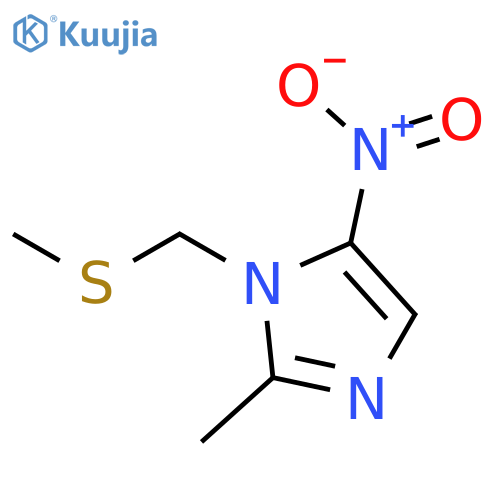 2-methyl-1-(methylsulfanylmethyl)-5-nitroimidazole structure