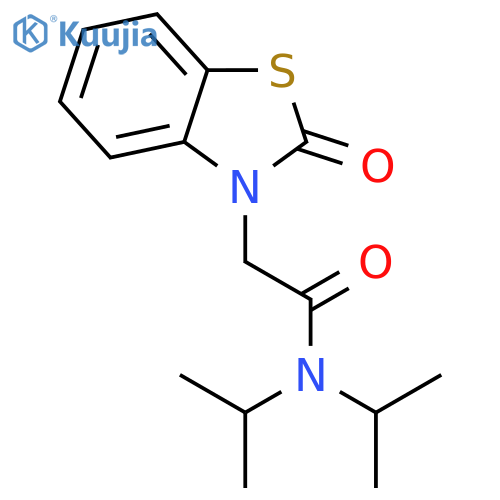 2-(2-oxo-1,3-benzothiazol-3-yl)-N,N-di(propan-2-yl)acetamide structure