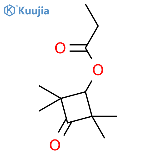 Cyclobutanone,2,2,4,4-tetramethyl-3-(1-oxopropoxy)- structure