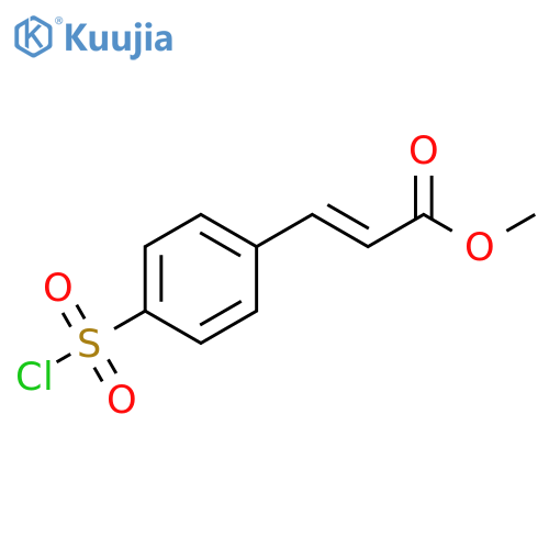 methyl (2E)-3-4-(chlorosulfonyl)phenylprop-2-enoate structure