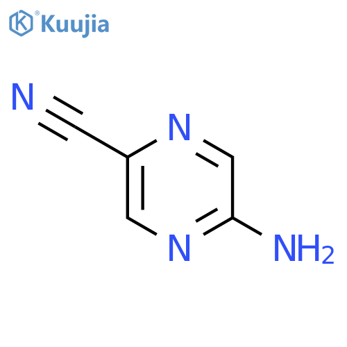 5-aminopyrazine-2-carbonitrile structure
