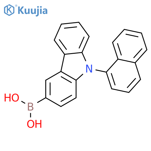 [9-(1-naphthalenyl)-9H-carbazol-3-yl]-Boronic acid structure